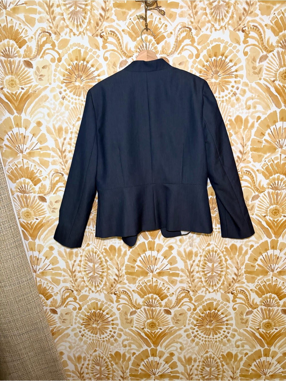Antonio Melani Navy Open Front Blazer | Tailored Career Jacket | Business - Picture 5 of 10
